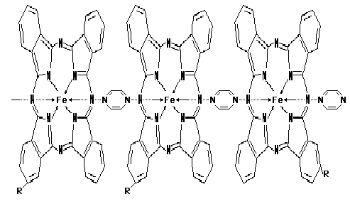 Phthalocyaninato-pyrazine-iron (II)